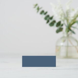 Mini Cartão de visita azul grave minimalista