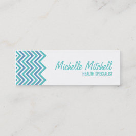 Mini Cartão de visita | Chevron |teal