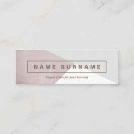 Mini Cartão de visita cinzento de Brown da aguarela