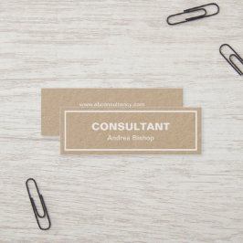 Mini Cartão de visita Clássico de Quadro Limpo Sim