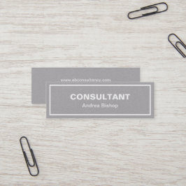 Mini Cartão de visita Clássico de Quadro Limpo Sim