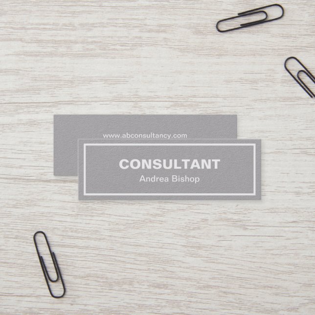 Mini Cartão de visita Clássico de Quadro Limpo Sim (Frente/Verso In Situ)