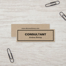 Mini Cartão de visita Clássico de Quadro Limpo Sim