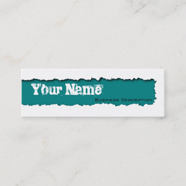 Mini Cartão de visita com risca (Frente)