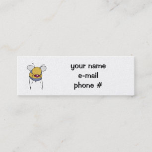 Mini cartão de visita da abelha