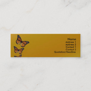 Mini Cartão de visita da borboleta