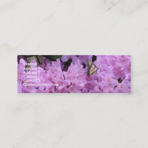 Mini Cartão de visita da borboleta