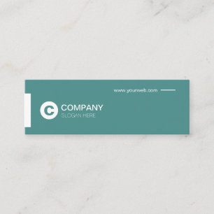 Mini cartão de visita da cerceta moderna