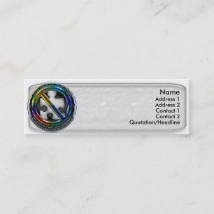 Mini Cartão de visita da consciência do autismo de