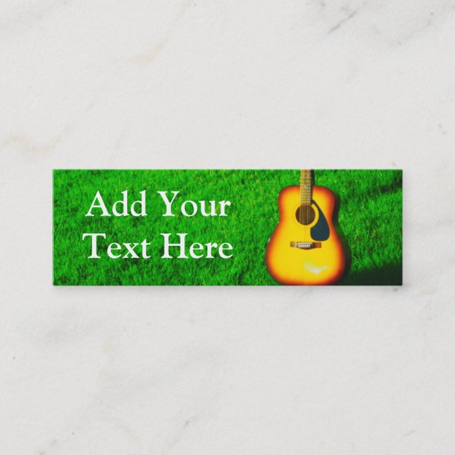 Mini Cartão de visita da guitarra (Frente)