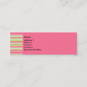 Mini Cartão de visita da morango & do quivi