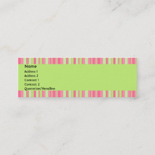 Mini Cartão de visita da morango & do quivi