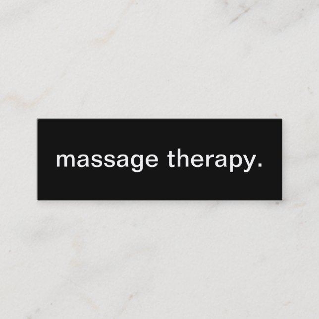 Mini Cartão de visita da terapia da massagem (Frente)