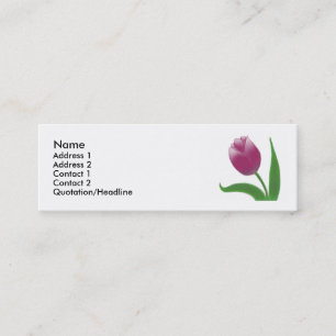 Mini Cartão de visita da tulipa da dança
