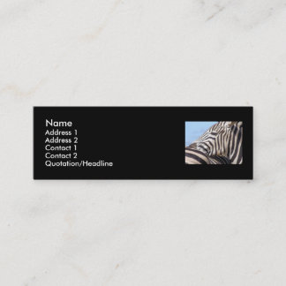 Mini Cartão de visita da zebra