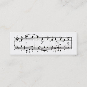 Mini Cartão de visita das notas musicais