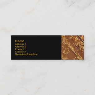 Mini Cartão de visita de Bares Dourados