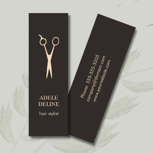 Mini Cartão de Visita de Cabeleireiro Elegante Minimali