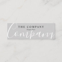 Mini Cartão de visita de Cinza de Calma de Typo Ch