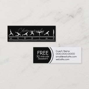 Mini Cartão de visita de coreografia