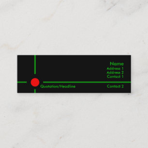 Mini Cartão de visita de Destino