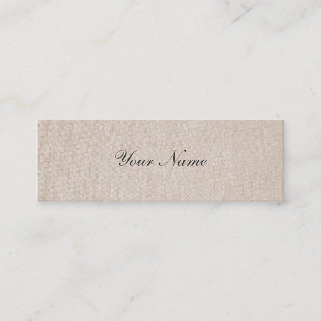 Mini Cartão de visita de Elegância Minimalista (Frente)