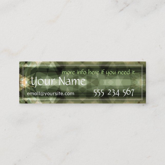 Mini Cartão de visita de Fragmente (Frente)