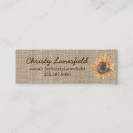 Mini Cartão de visita de Girassol Russo