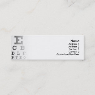 Mini Cartão de visita de Gráfico de Olhos