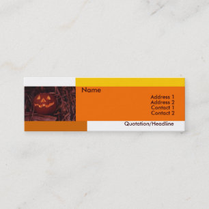 Mini Cartão de visita de Halloween