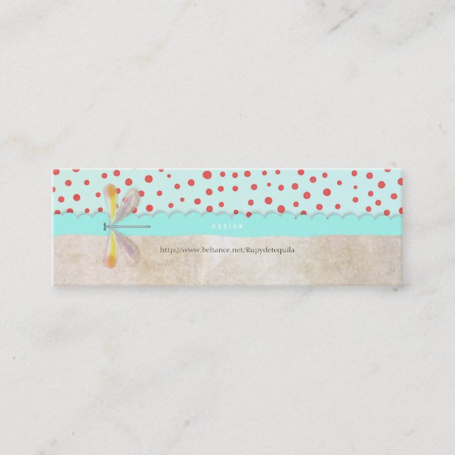 Mini Cartão de visita de Insetos (Frente)