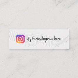 Mini cartão de visita de Instagram de Ondas de Padrão