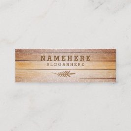 Mini Cartão de visita de madeira do brilho à moda