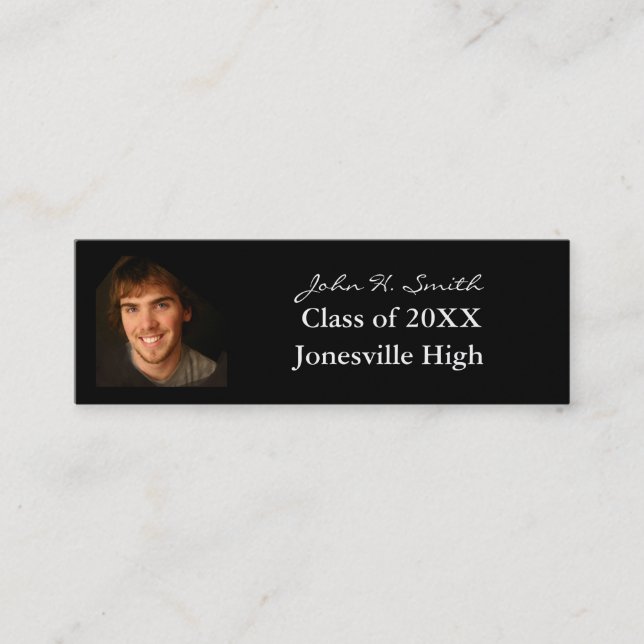 Mini Cartão de visita de mais velho com suas fotos (Frente)