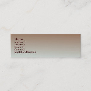 Mini Cartão de visita de metal vermelho