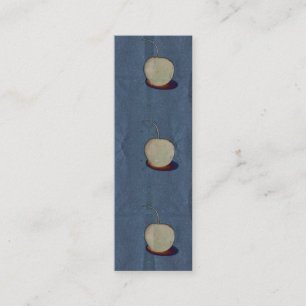 Mini cartão de visita de papel da cereja