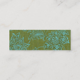 Mini Cartão de visita de pele - Flores