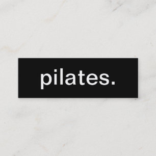 Mini Cartão de visita de Pilates