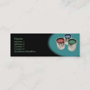 Mini Cartão de visita de pintura