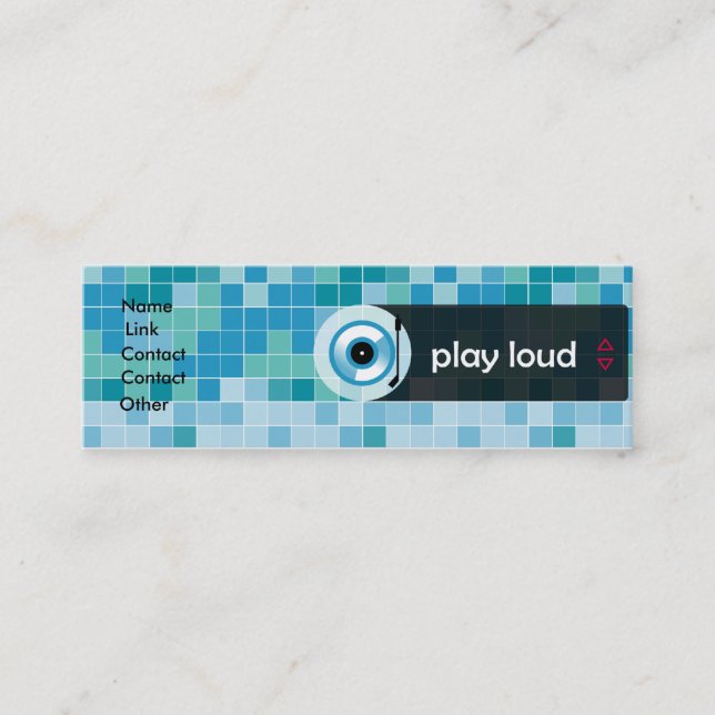Mini Cartão de visita de PlayLoud (Frente)
