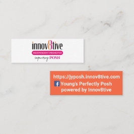 Mini cartão de visita de Posh