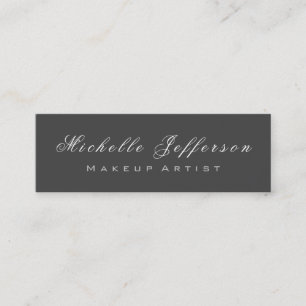 Mini Cartão de visita de Script de Tendência de Tamanho