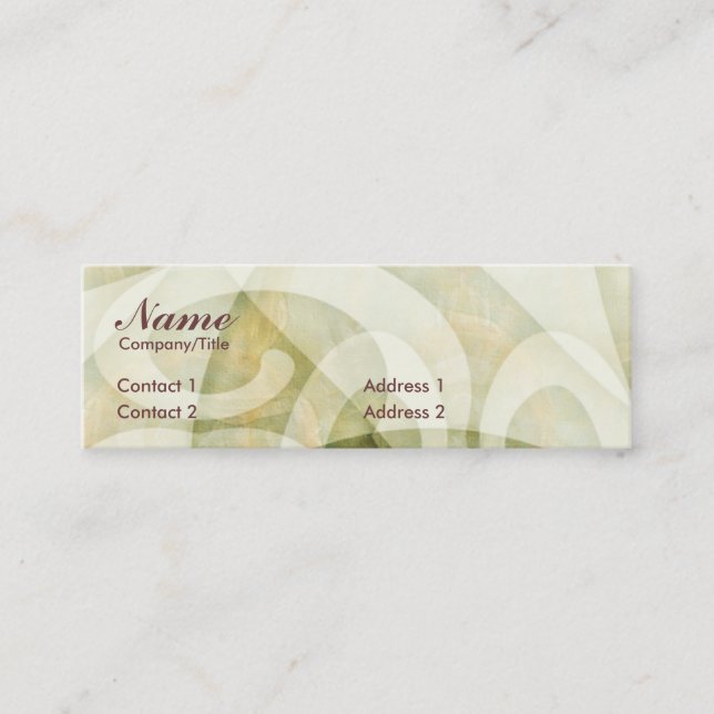 MINI CARTÃO DE VISITA DE SWIRLCURLS (Frente)