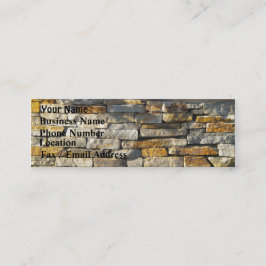 Mini Cartão de visita de tijolo/pedra