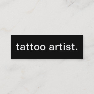 Mini Cartão de visita do artista do tatuagem
