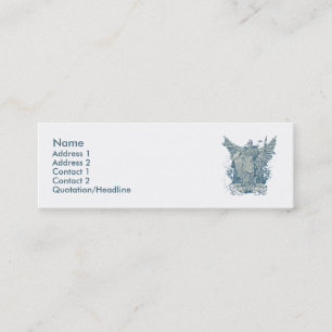 Mini Cartão de visita do azul de Libertas