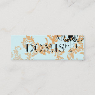 Mini Cartão de visita do candelabro