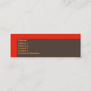 Mini Cartão de visita do centímetro cúbico