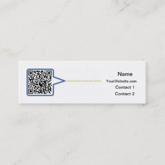 Mini Cartão de visita do código de QR