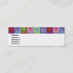 Mini Cartão de visita do dentista